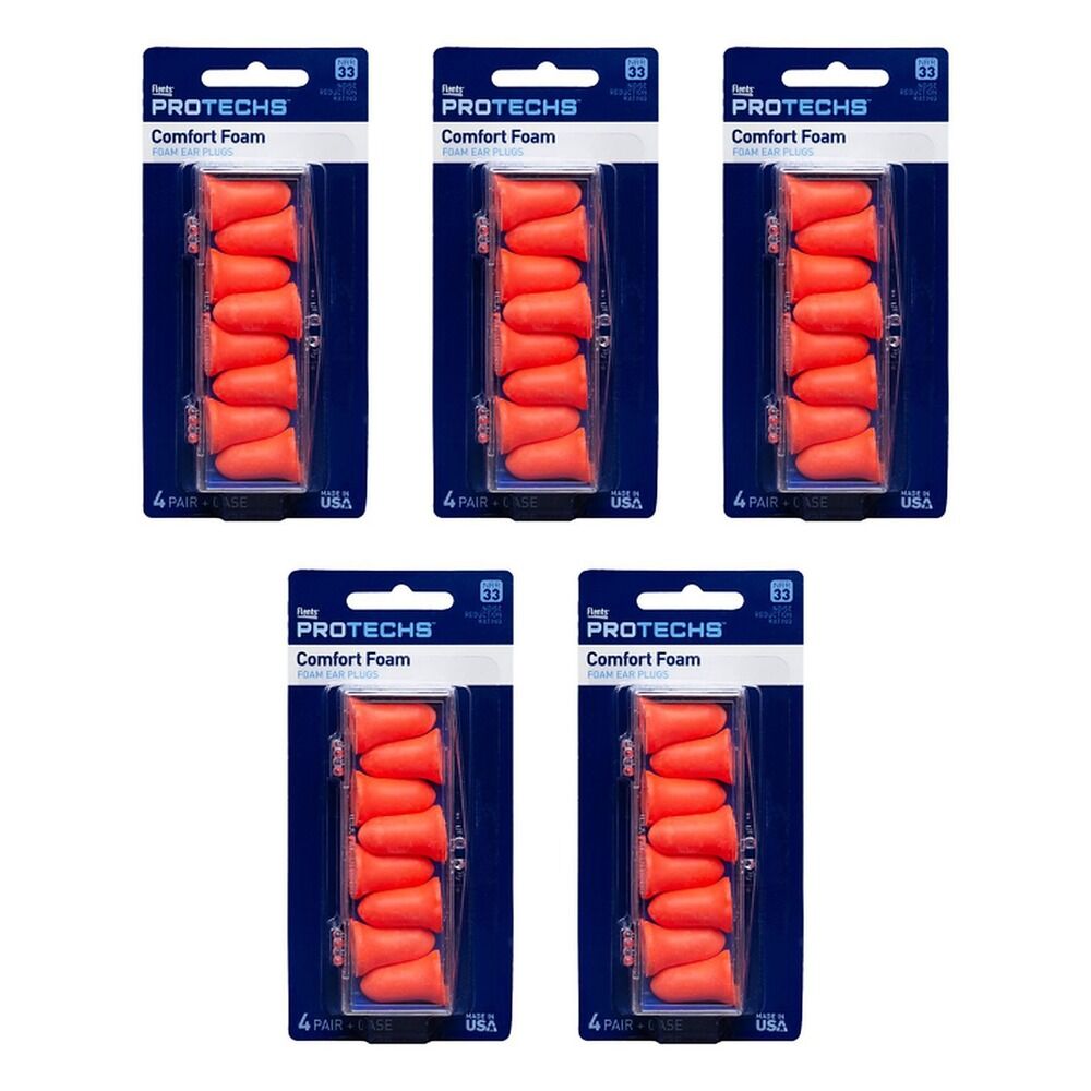 Flents K30 Soft Foam Ear Plugs 4 Pairs Pack of 5