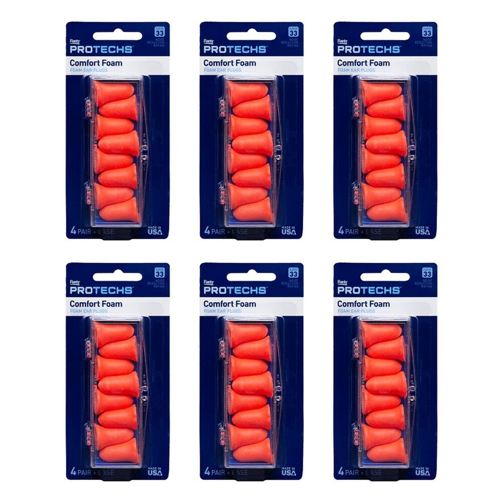 Flents K30 Soft Foam Ear Plugs 4 Pairs Pack of 6