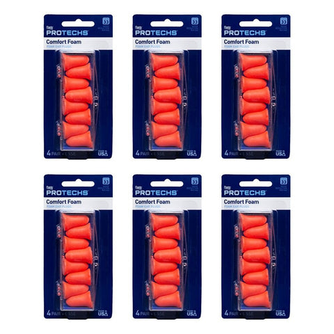 Flents K30 Soft Foam Ear Plugs 4 Pairs Pack of 6