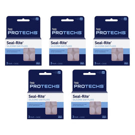 Flents Seal Rite Soft Silicone Ear Plugs 3 Pairs Pack of 5