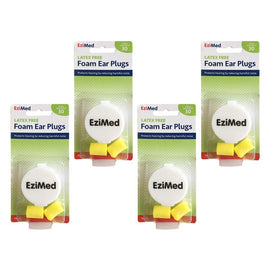 Flents EziMed Foam Ear Plugs with Case Pack of 4