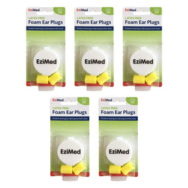 Flents EziMed Foam Ear Plugs with Case Pack of 5