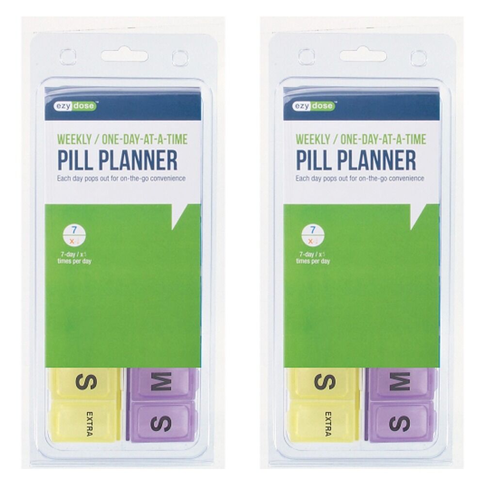 Ezy Dose 14 Day Pill Reminder Duets Pack of 2
