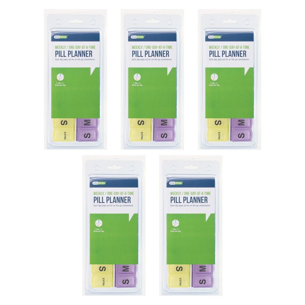 Ezy Dose 14 Day Pill Reminder Duets Pack of 5
