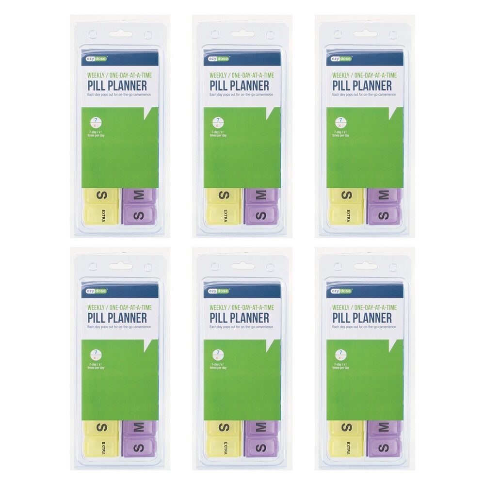Ezy Dose 14 Day Pill Reminder Duets Pack of 6