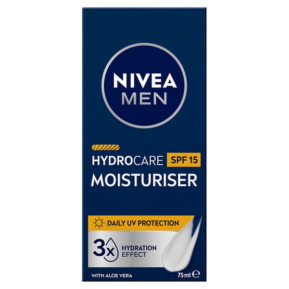 NIVEA Men Hydrocare Moisturiser SPF15 75mL