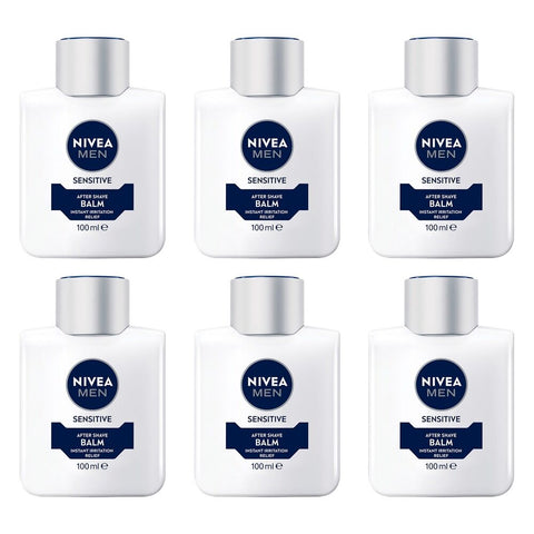 NIVEA Men Sensitive After Shave Balm 100mL Pack of 6