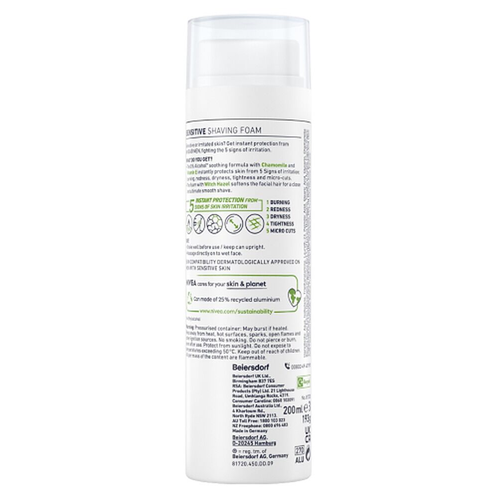 NIVEA Men Sensitive Shaving Foam 200mL