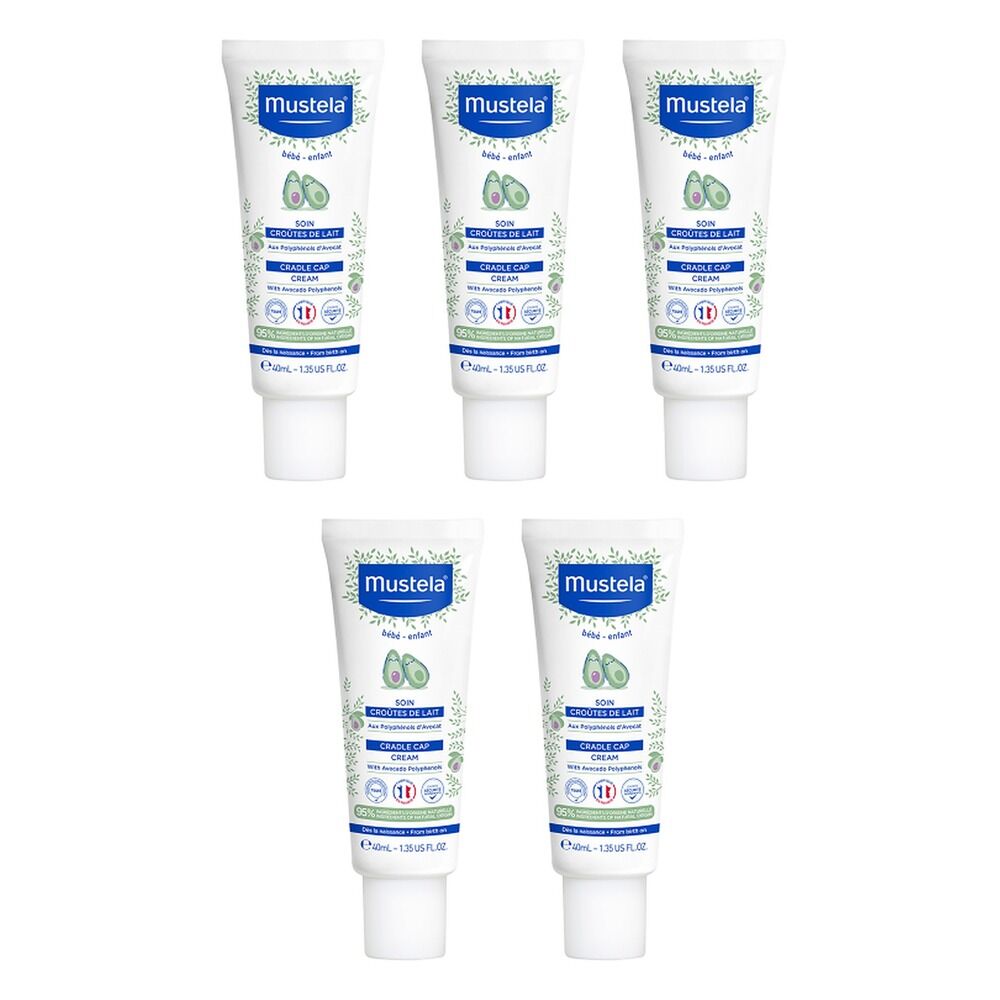 Mustela Baby Cradle Cap Cream 40mL Pack of 5