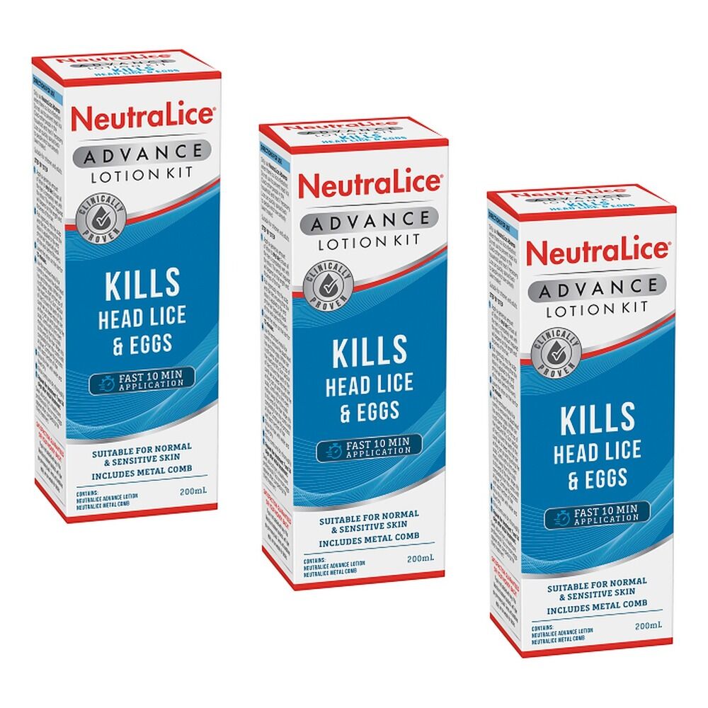 Neutralice Advance Lotion Kit 200mL Pack of 3