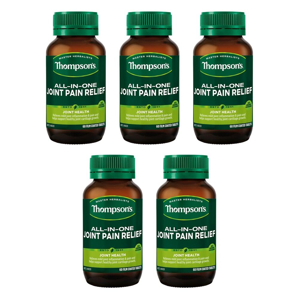 Thompson's All-in-One Joint Pain Relief 60 Tablets Pack of 5