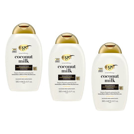 OGX Nourishing+ Coconut Milk Shampoo 385mL Pack of 3