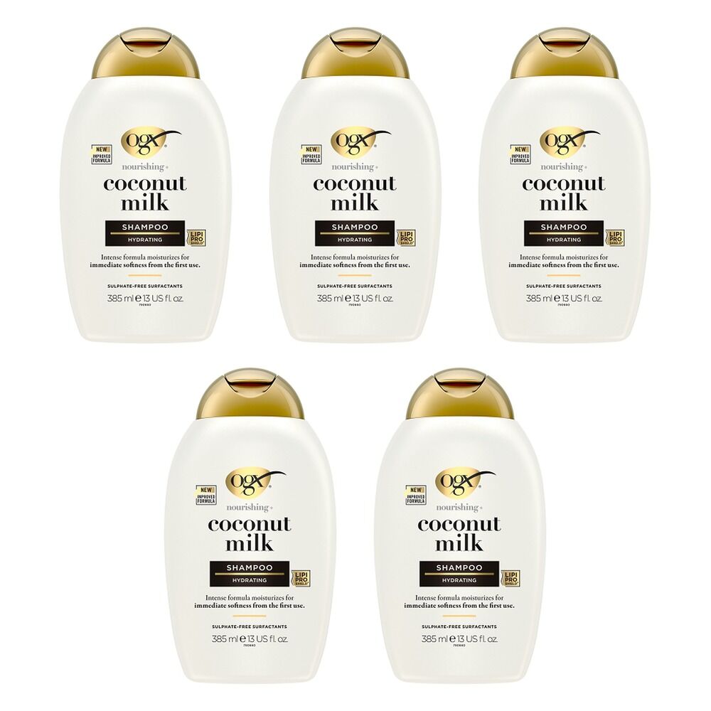 OGX Nourishing+ Coconut Milk Shampoo 385mL Pack of 5