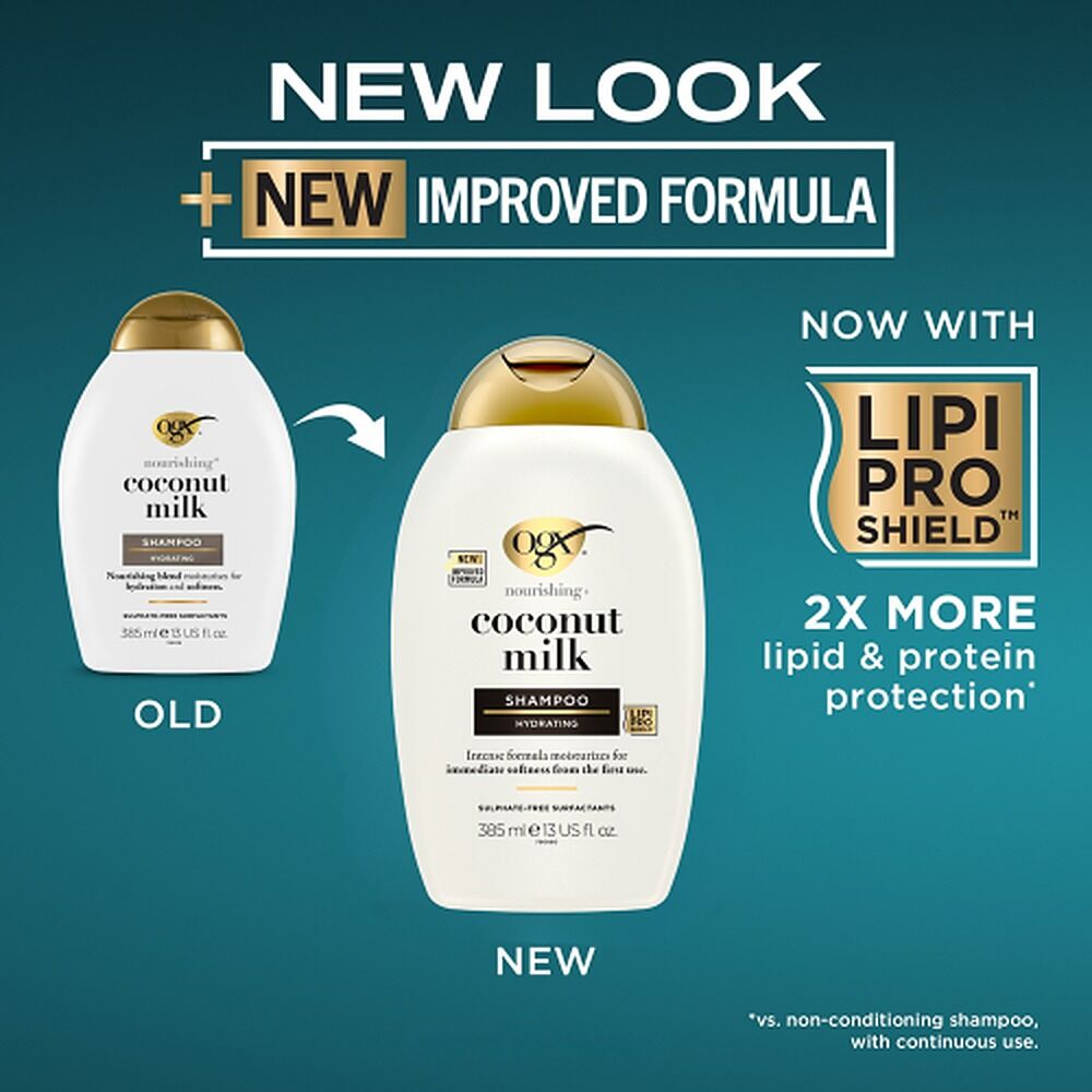 OGX Nourishing+ Coconut Milk Shampoo 385mL
