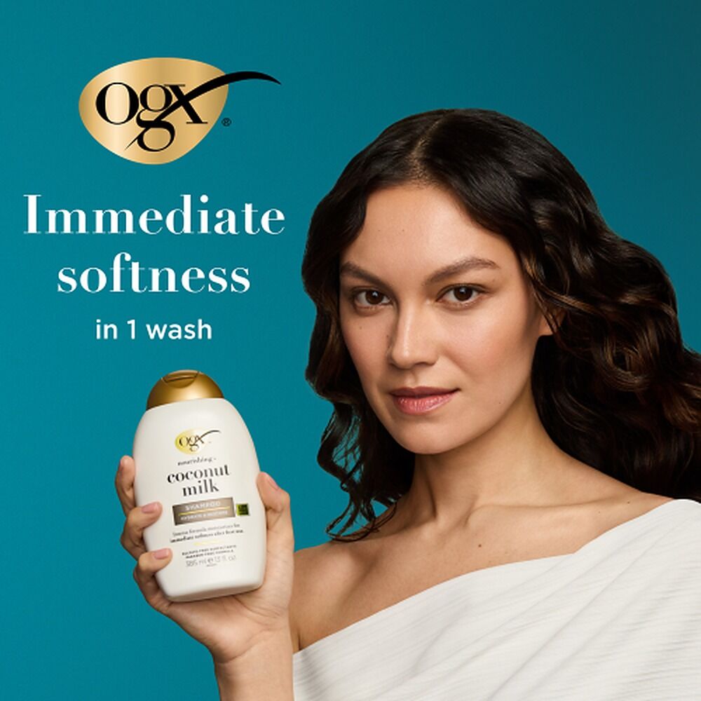 OGX Nourishing+ Coconut Milk Shampoo 385mL