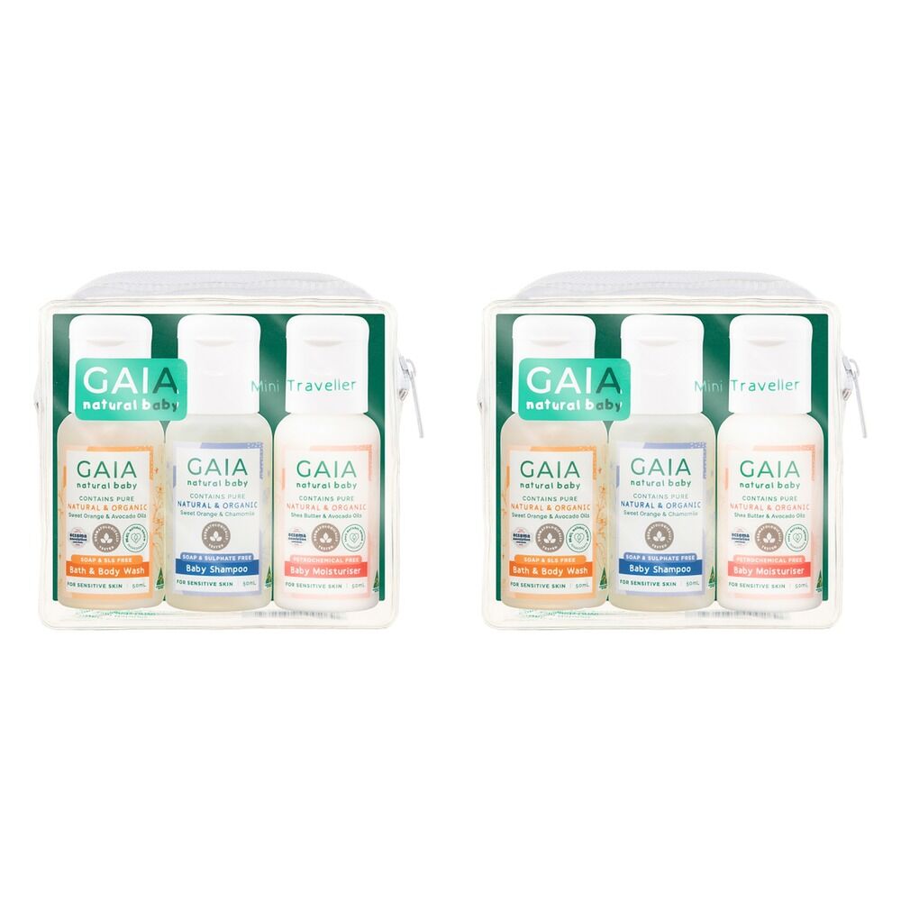GAIA Natural Baby Travel Pack 50mL Bundle of 2