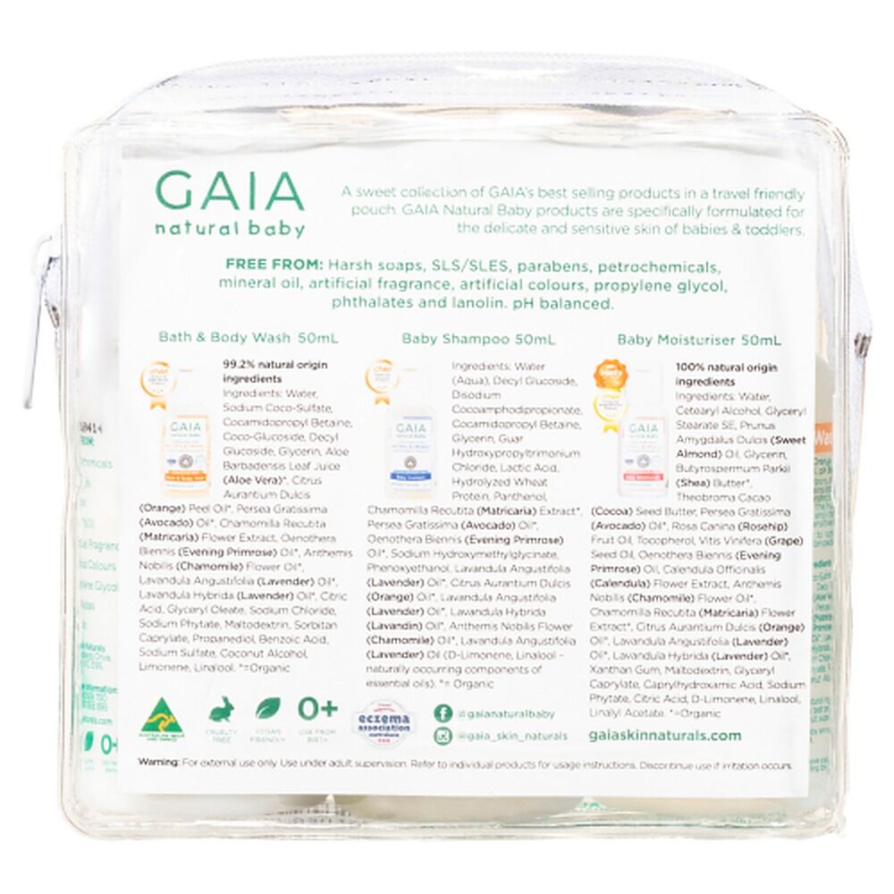 GAIA Natural Baby Travel Pack 50mL