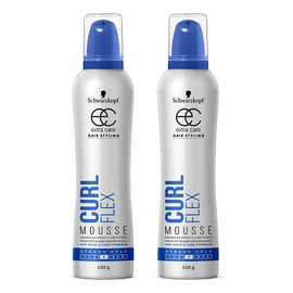 Schwarzkopf Extra Care Curl Flex Mousse 150g x 4 Bundle of 2