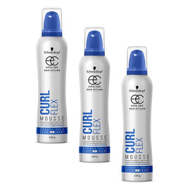 Schwarzkopf Extra Care Curl Flex Mousse 150g x 4 Bundle of 3