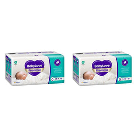 Baby Love Premmie Nappies Size 0 (1.5-3kg) 30 Pack x 4 Bundle of 2