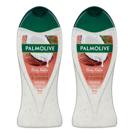 Palmolive Coconut Scrub Body Butter Shower Gel 400mL Pack of 2