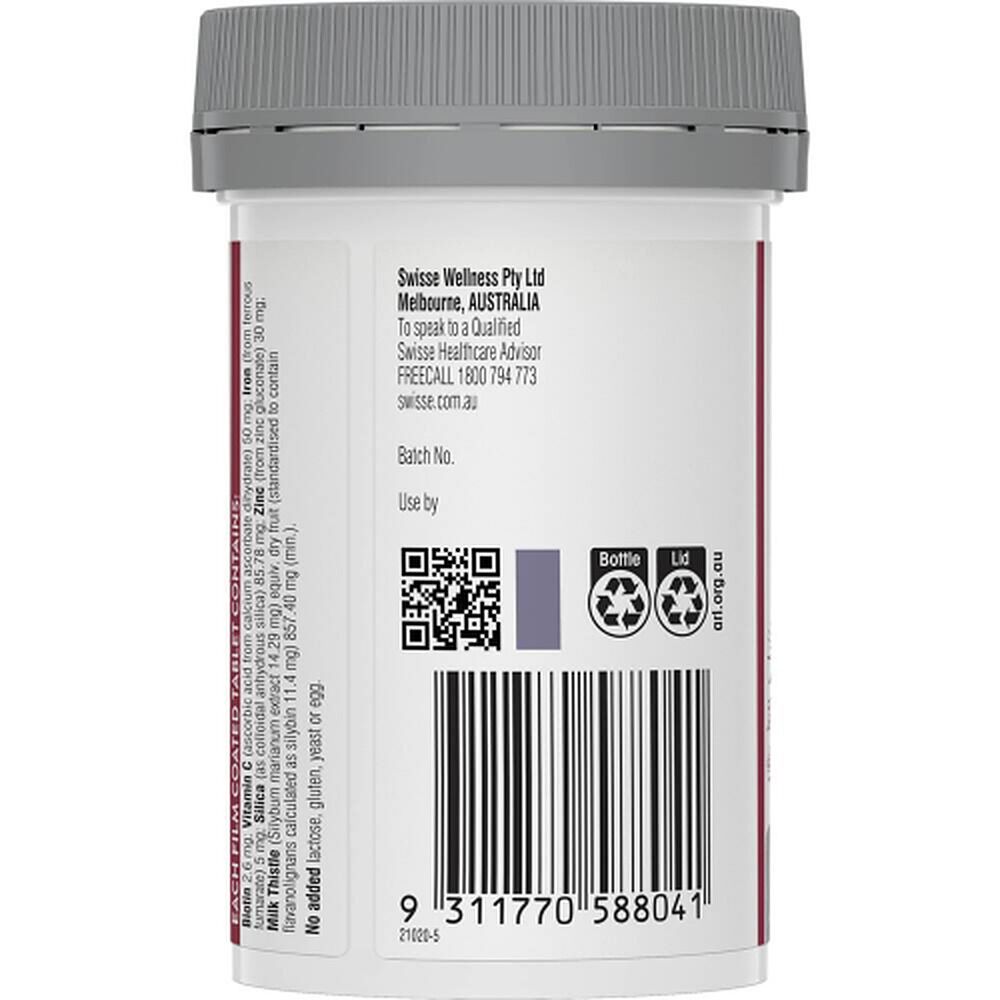Swisse Beauty Hair Skin Nails+ 60 Tablets