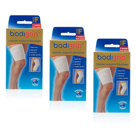 Bodigrip Tubular Support Bandage Size F 10cmx1m Flesh Pack of 3