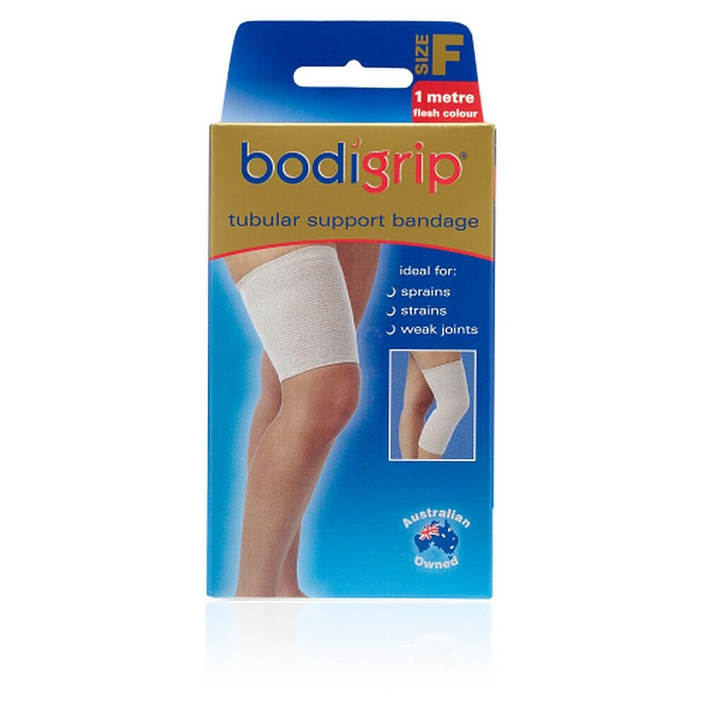 Bodigrip Tubular Support Bandage Size F 10cmx1m Flesh