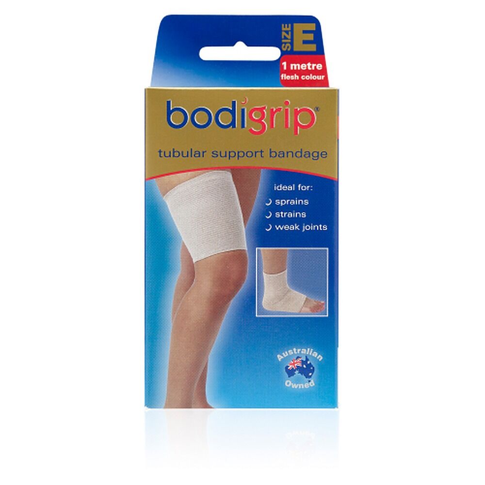 Bodigrip Tubular Support Bandage Size E 8.75cmx1m Flesh