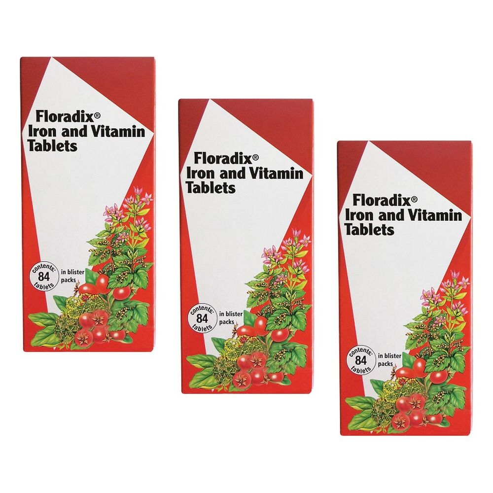 Floradix Iron Plus 84 Tablets Pack of 3