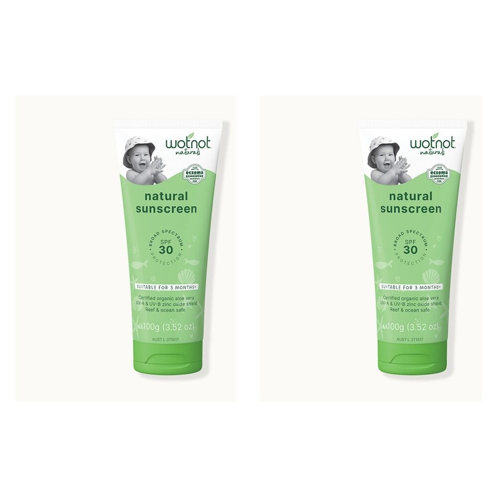 Wotnot Natural Sunscreen for Baby SPF 30 100g Pack of 2