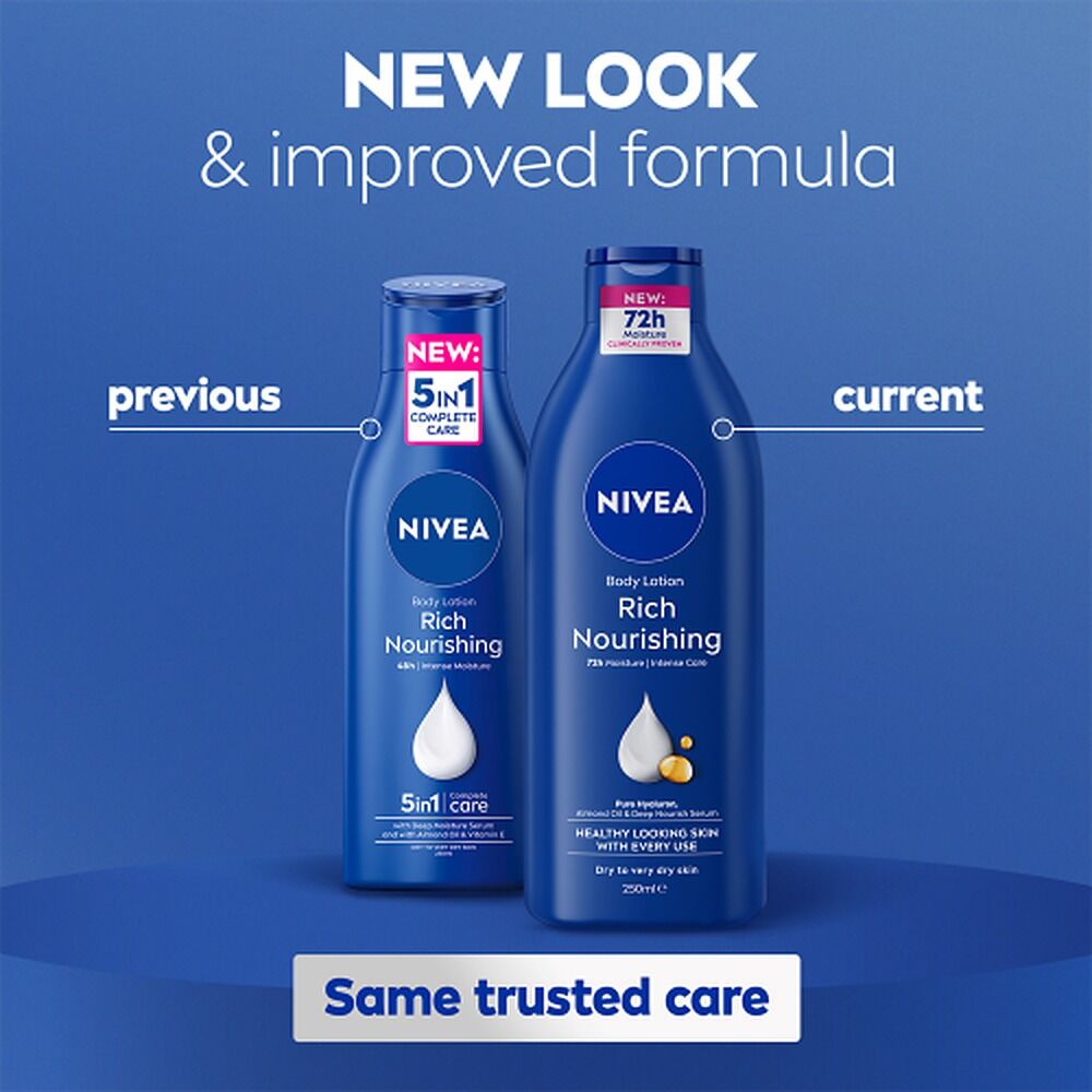 NIVEA Rich Nourishing Body Lotion 250mL x 3
