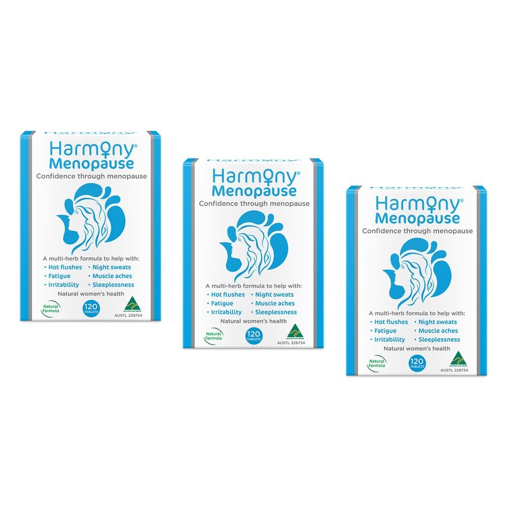 Harmony Menopause Herbal Formula 120 Tablets Pack of 3