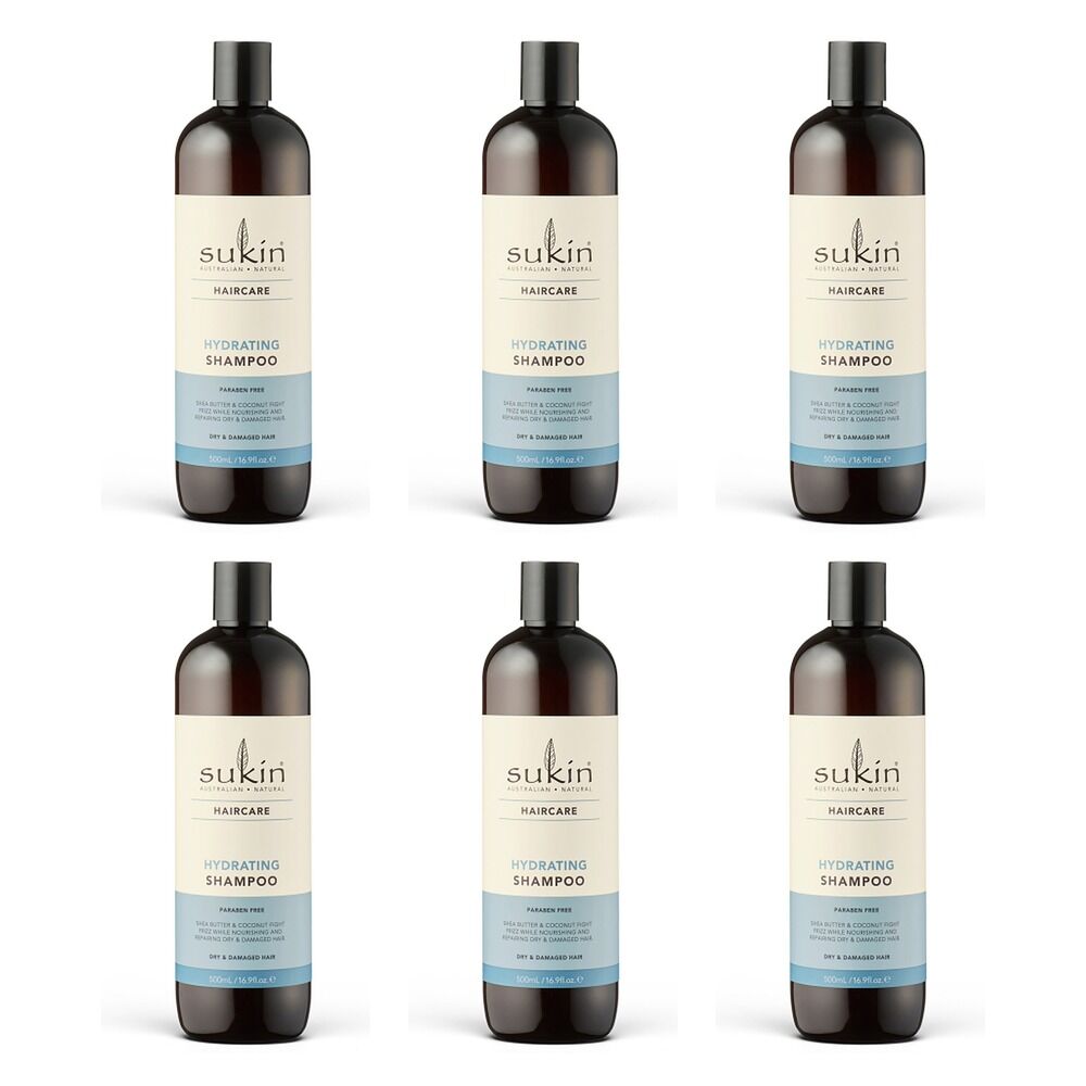 Sukin Hydrating Shampoo 500mL Pack of 6