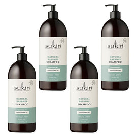 Sukin Natural Balance Shampoo 1 L Pack of 4