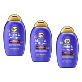 OGX Thick & Full+ Biotin & Collagen Shampoo 385mL Pack of 3