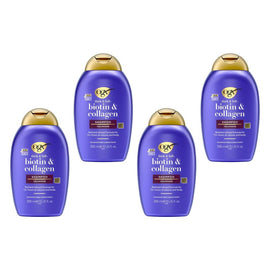 OGX Thick & Full+ Biotin & Collagen Shampoo 385mL x 6 Bundle of 4