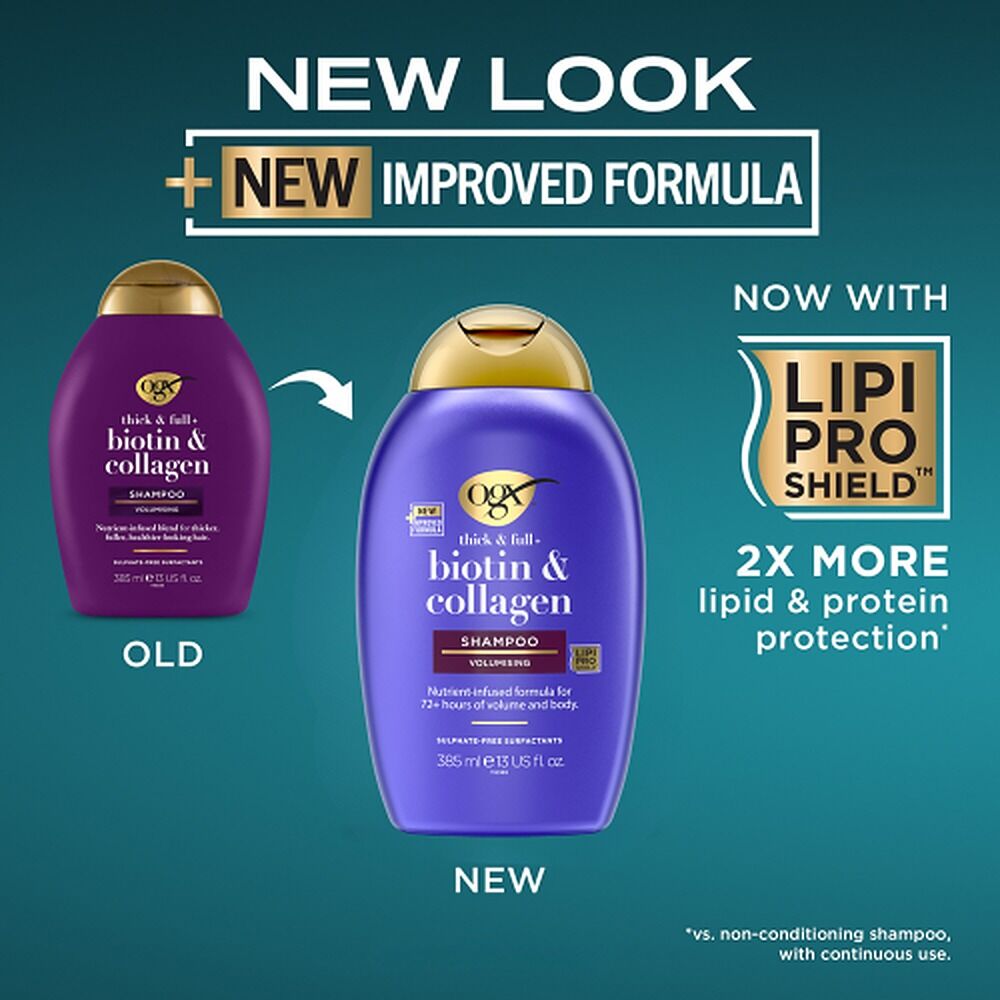 OGX Thick & Full+ Biotin & Collagen Shampoo 385mL x 6