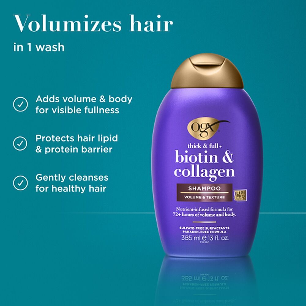 OGX Thick & Full+ Biotin & Collagen Shampoo 385mL x 6