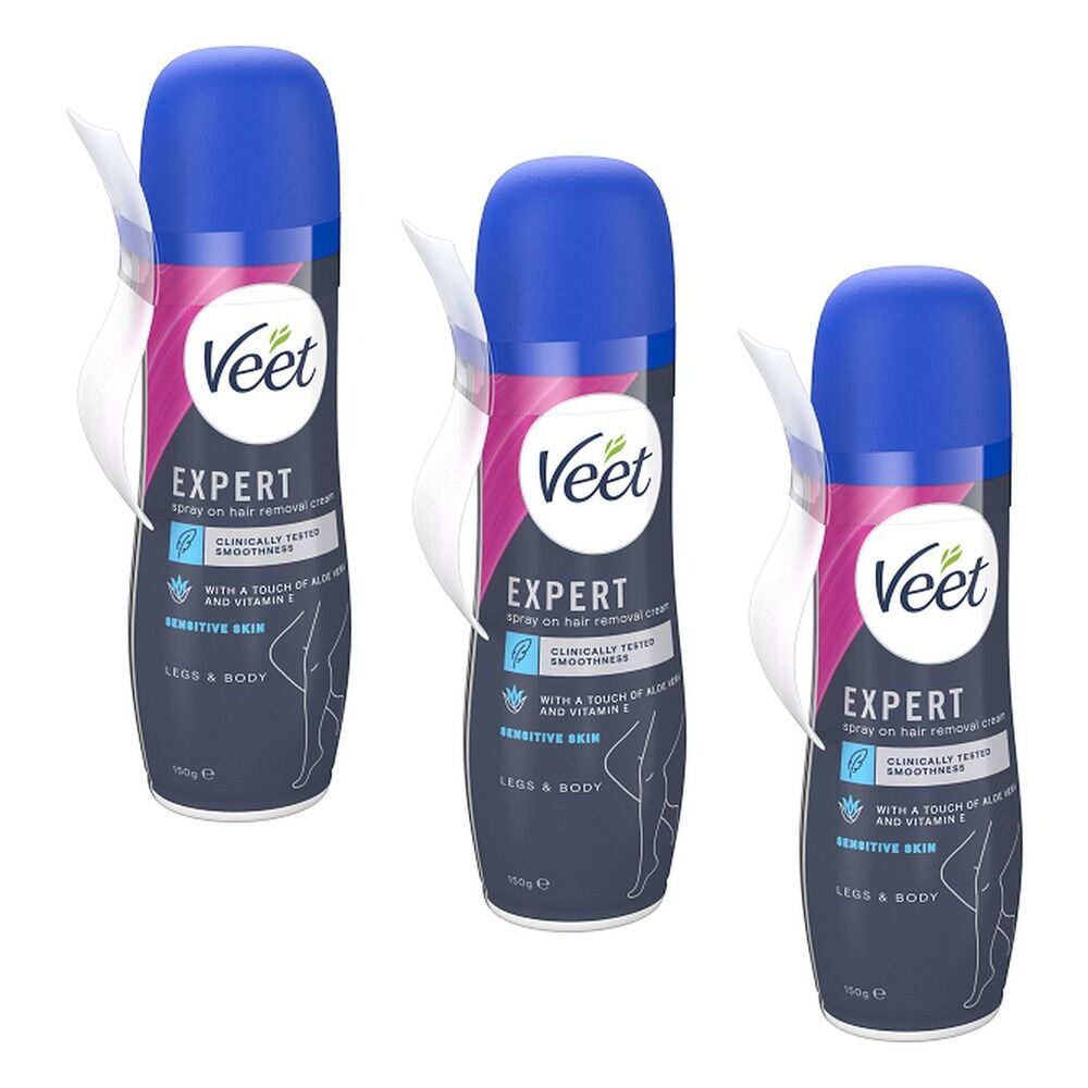 Veet Spray On Sensitive 150g Pack of 3