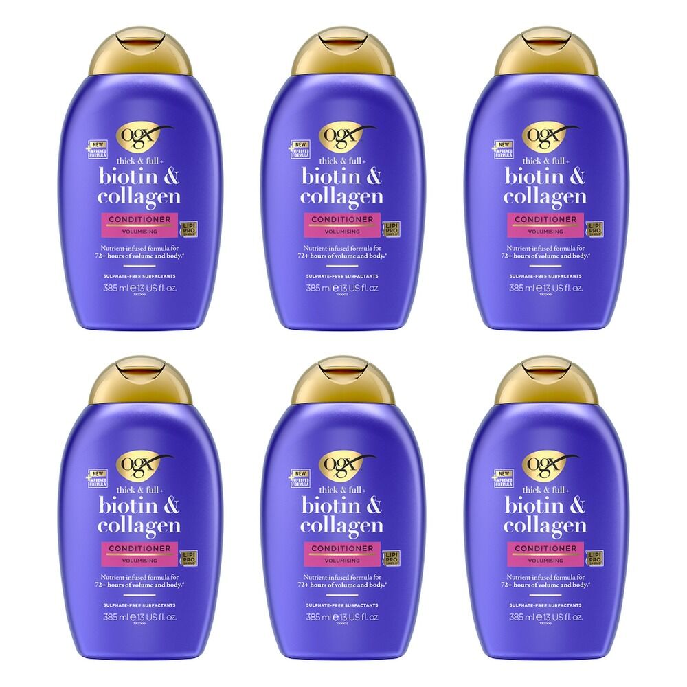 OGX Thick & Full+ Biotin & Collagen Conditioner 385mL x 6 Bundle of 6