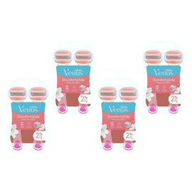 Gillette Venus Comfortglide White Tea Disposable Razor 2 Pack Bundle of 4