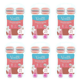 Gillette Venus Comfortglide White Tea Disposable Razor 2 Pack Bundle of 6
