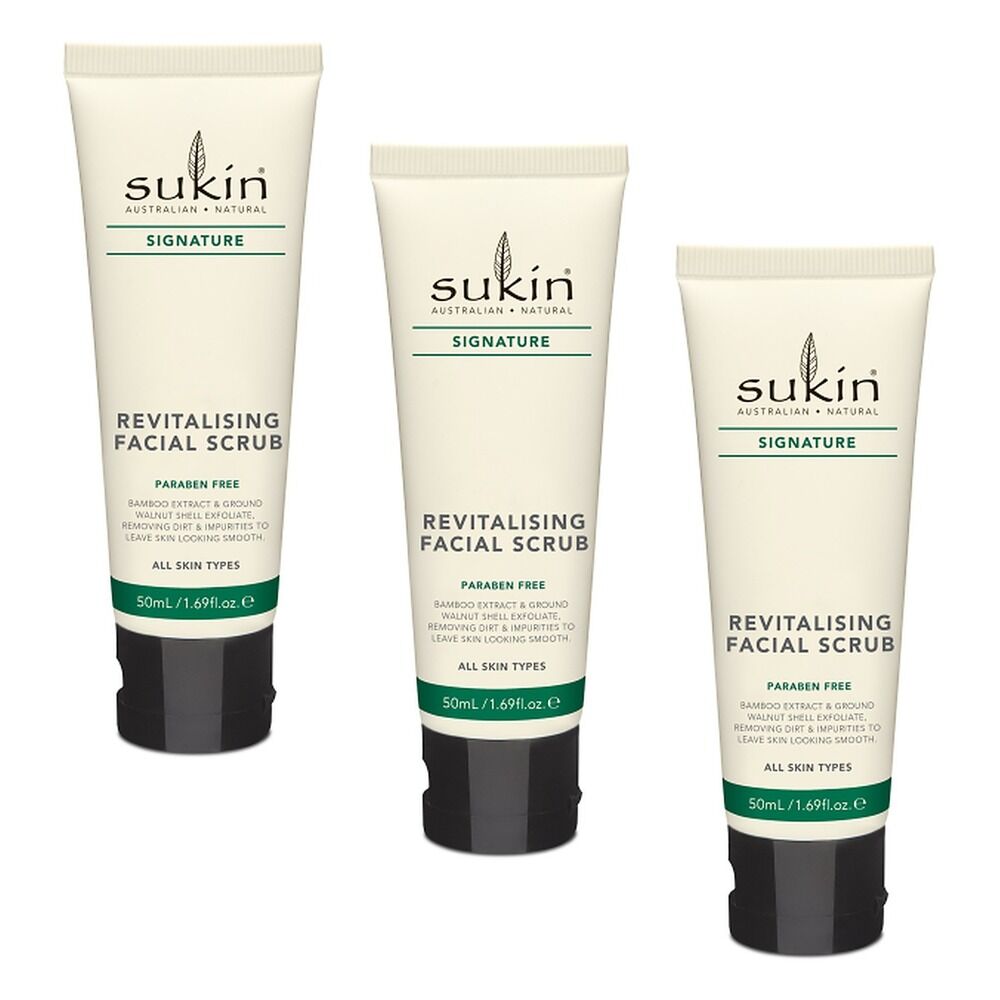 Sukin Revitalising Facial Scrub 50mL Pack of 3