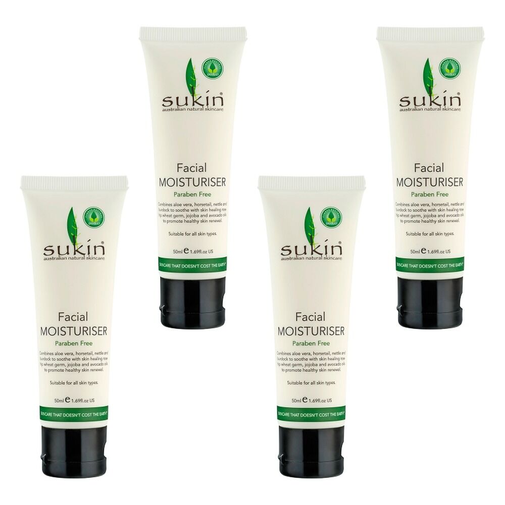Sukin Facial Moisturiser 50mL Pack of 4