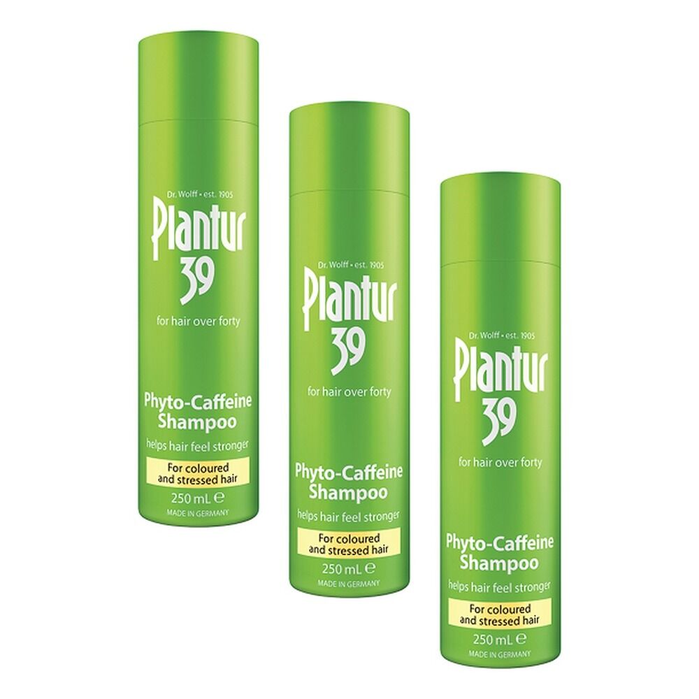 Plantur39 Phyto Caffeine Shampoo for Coloured Hair 250mL Pack of 3