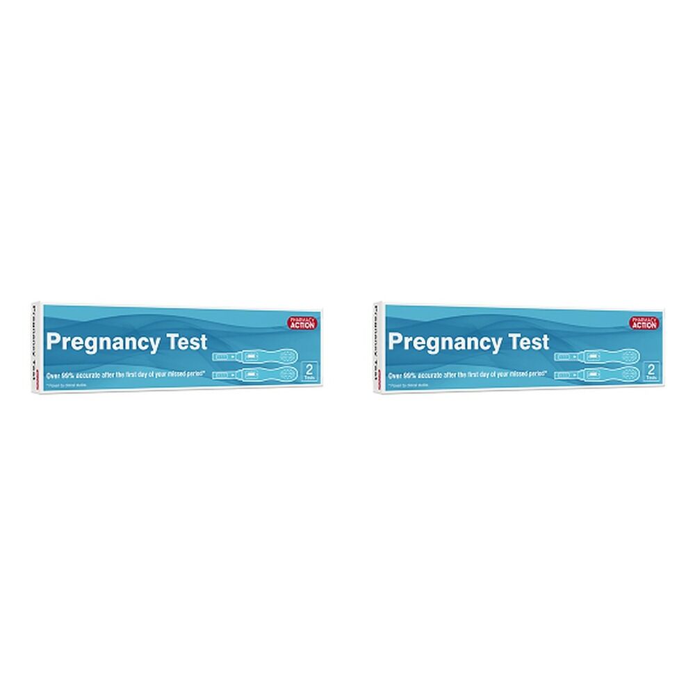 Pharmacy Action Pregnancy Test 2 Pack Bundle of 2