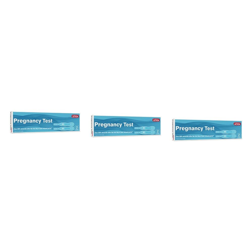 Pharmacy Action Pregnancy Test 2 Pack Bundle of 3