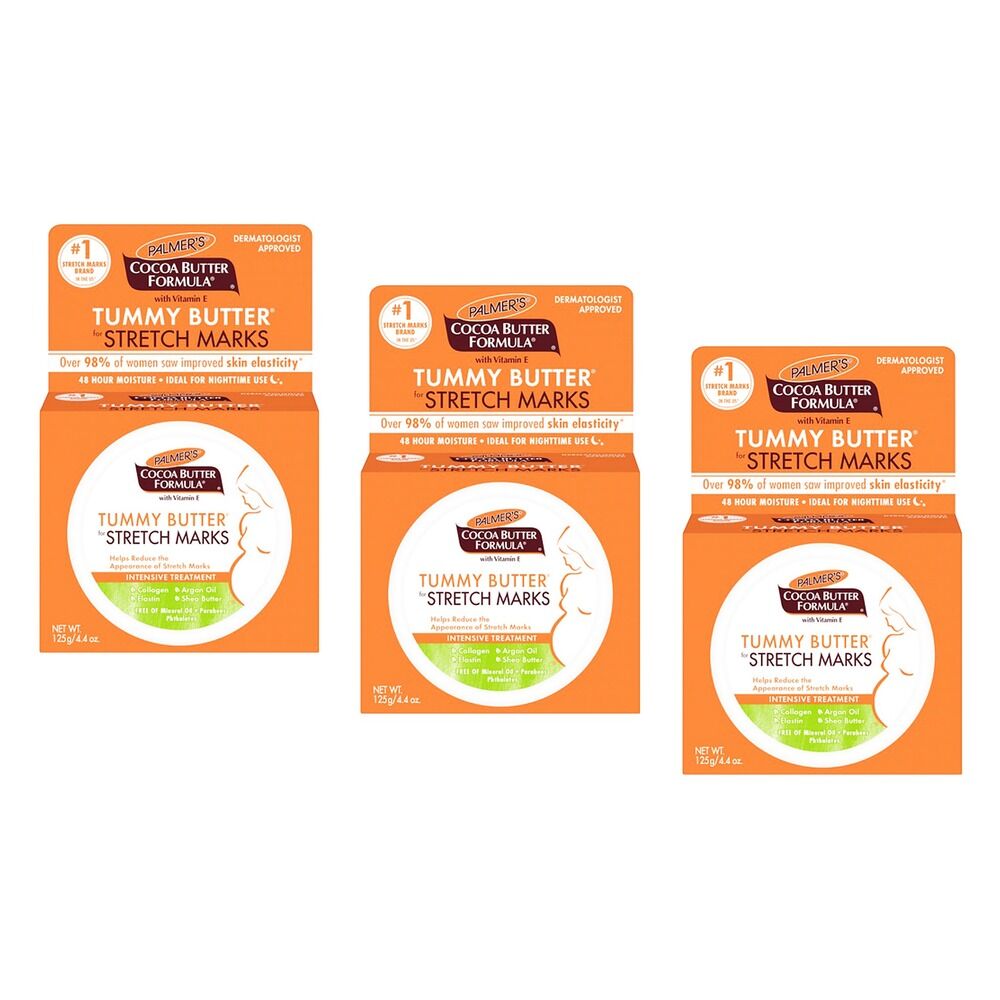 Palmer's Cocoa Butter Formula Tummy Butter for Stretch Marks 125g Pack of 3