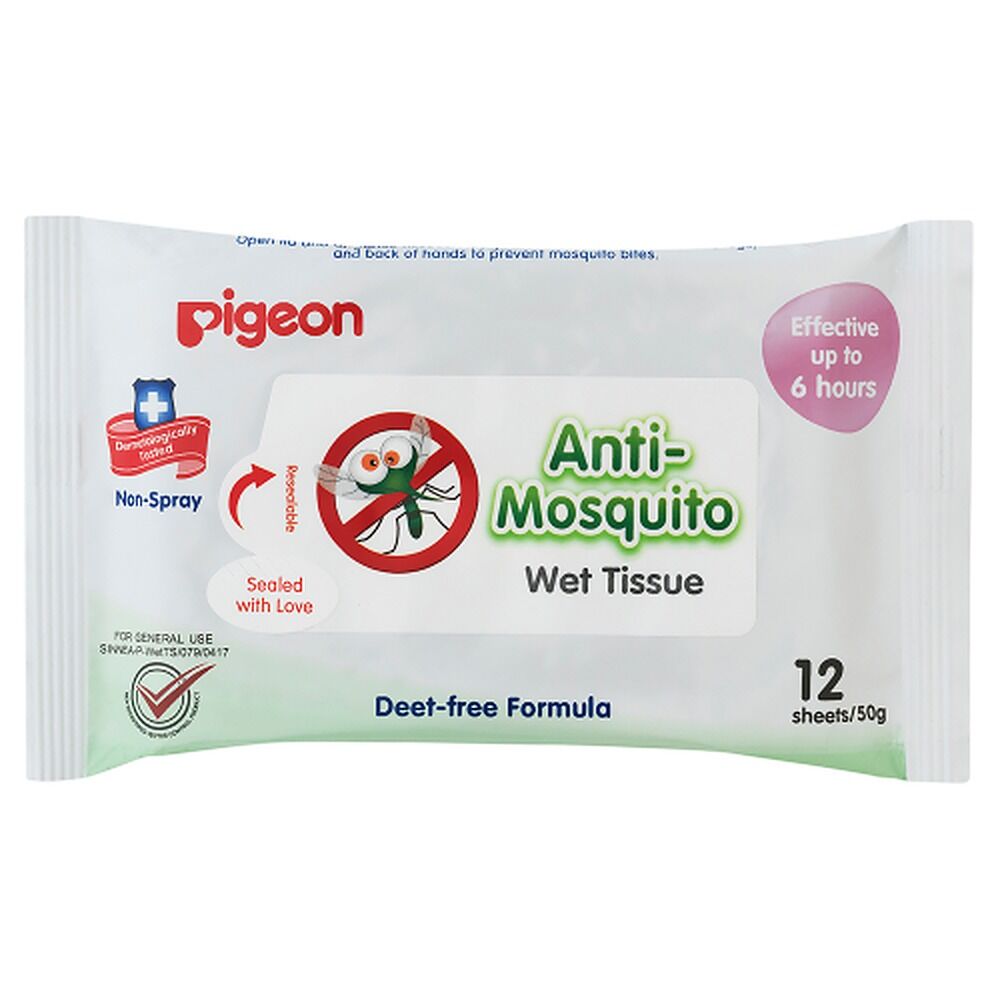 Pigeon Anti Mosquito Wipes 12 Pack